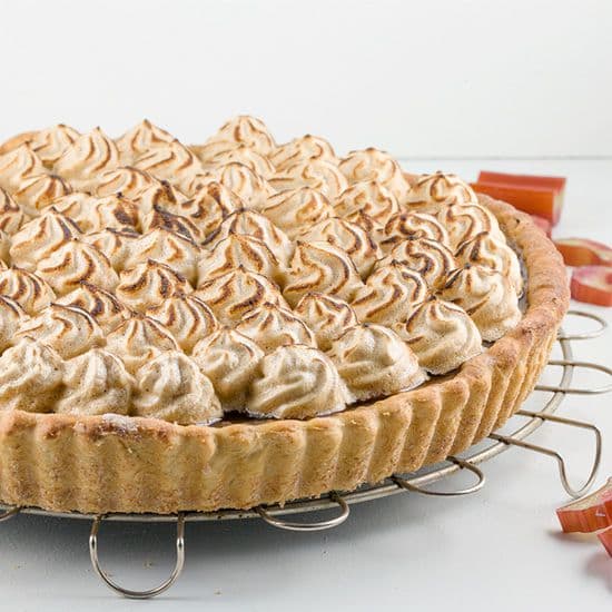 'Gezonde' rabarber schuim vlaai